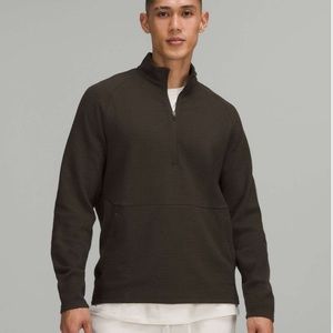 Lululemon At Ease Half-Zip Large Dark Olive